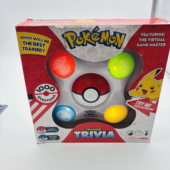 Pokémon Trainer Trivia Electronic Game | 1000 Questions | Family Quiz Toy. New - Picture 8 of 10